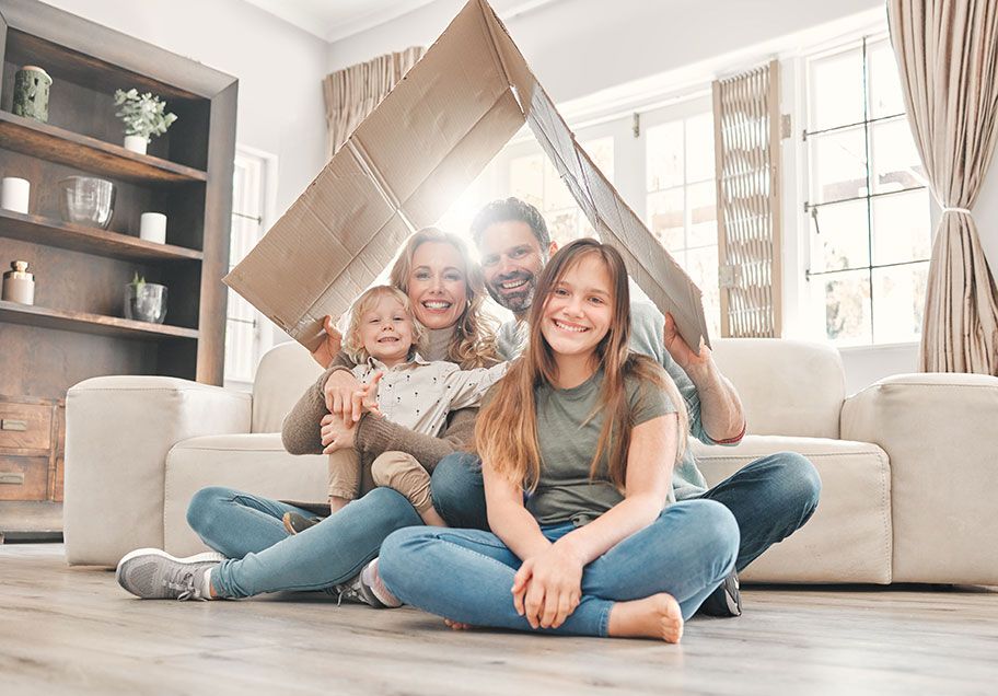 A family at home