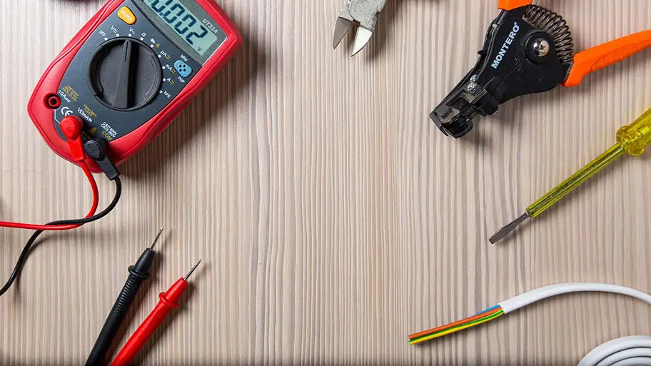 Electrician tools arranged neatly, emphasizing home electrical safety for Hampton Roads homeowners