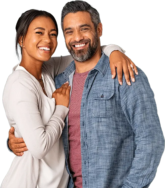 Happy Ethnic Homeowner Couple in Hampton Roads, Virginia