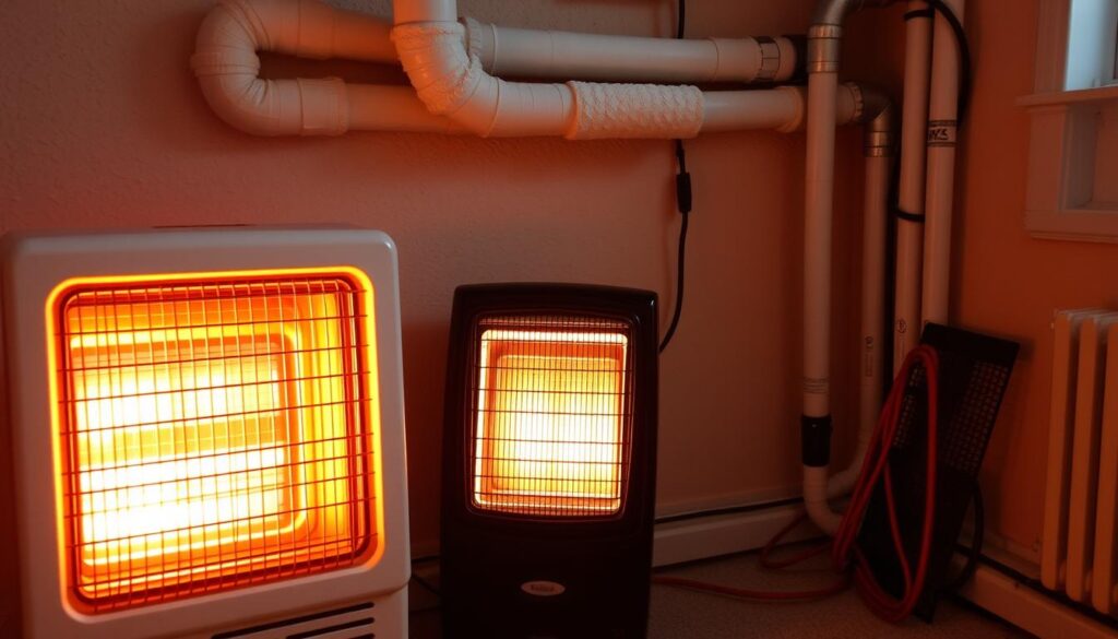 Emergency heating solutions for pipe protection